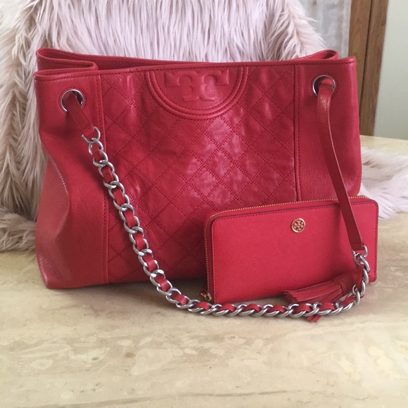 tory burch fleming distressed bag